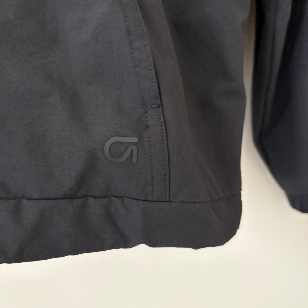 GapFit Women's Black Pullover Commuter Jacket Snap Button Mock NeckSleeve - Picture 5 of 15